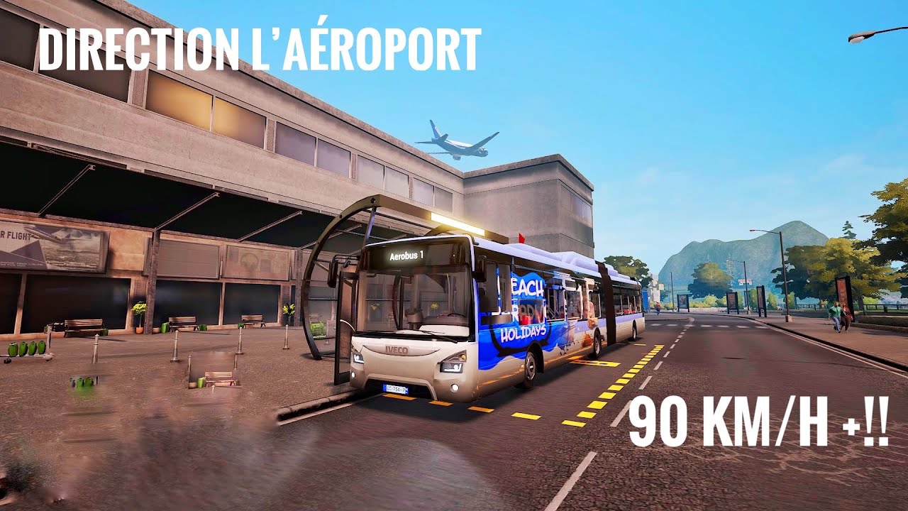 BUS SIMULATOR 21 I Direction l'aéroport en iveco !  [ 1/2]