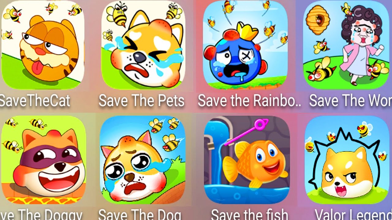 Save The (Doge + Fish + Cat + Rainbow) & Save The Pets,Save The Doggy,Save The Women