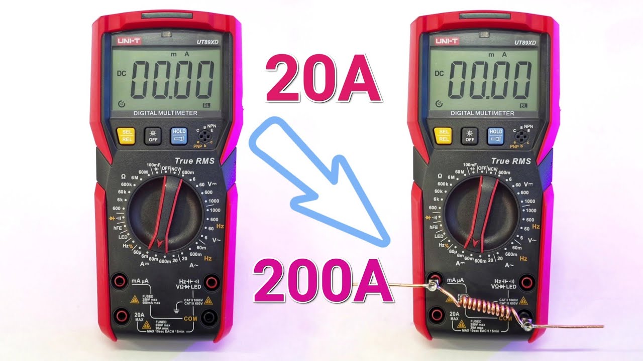 Upgrade your Multimeter! How to measure 200A High Current using 20A Basic Multimeter & DIY Shunt