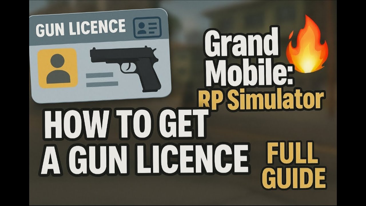 HOW TO GET A GUN LICENCE 🪪 | Grand Mobile: RP Simulator | Full Guide 🔥