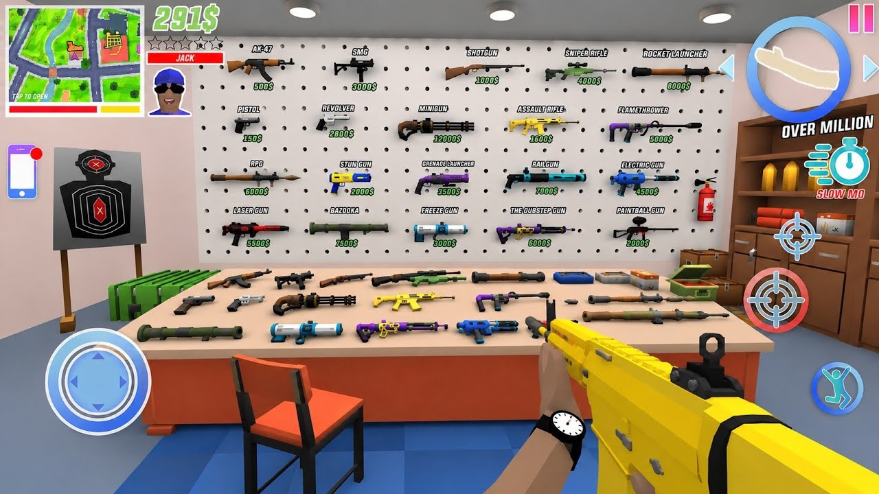  🔥 Jack Bought NEW SECRET Guns in Dude Theft Wars 😱 New Guns Shop 🔫 