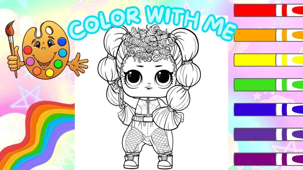 LOL Surprise Doll Coloring Page ǀ LOL Dolls ǀ LOL Doll Video ǀ LOL Toys ǀ Color With Me