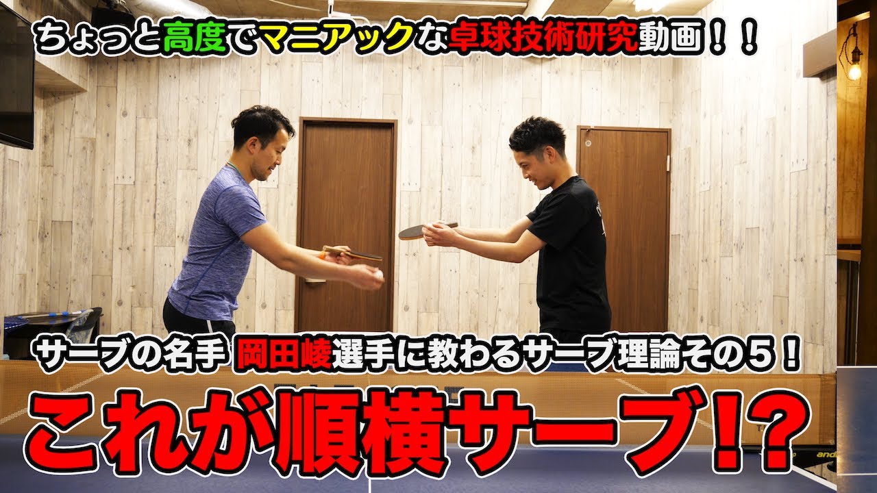 MurajiLab. feat岡田選手 EP.5 分かりづらい順横サーブコツ！【卓球動画はLili PingPong Channel】