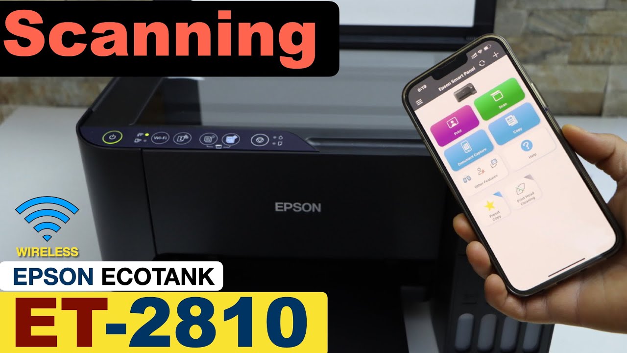 Epson EcoTank ET-2810 Сканирование.