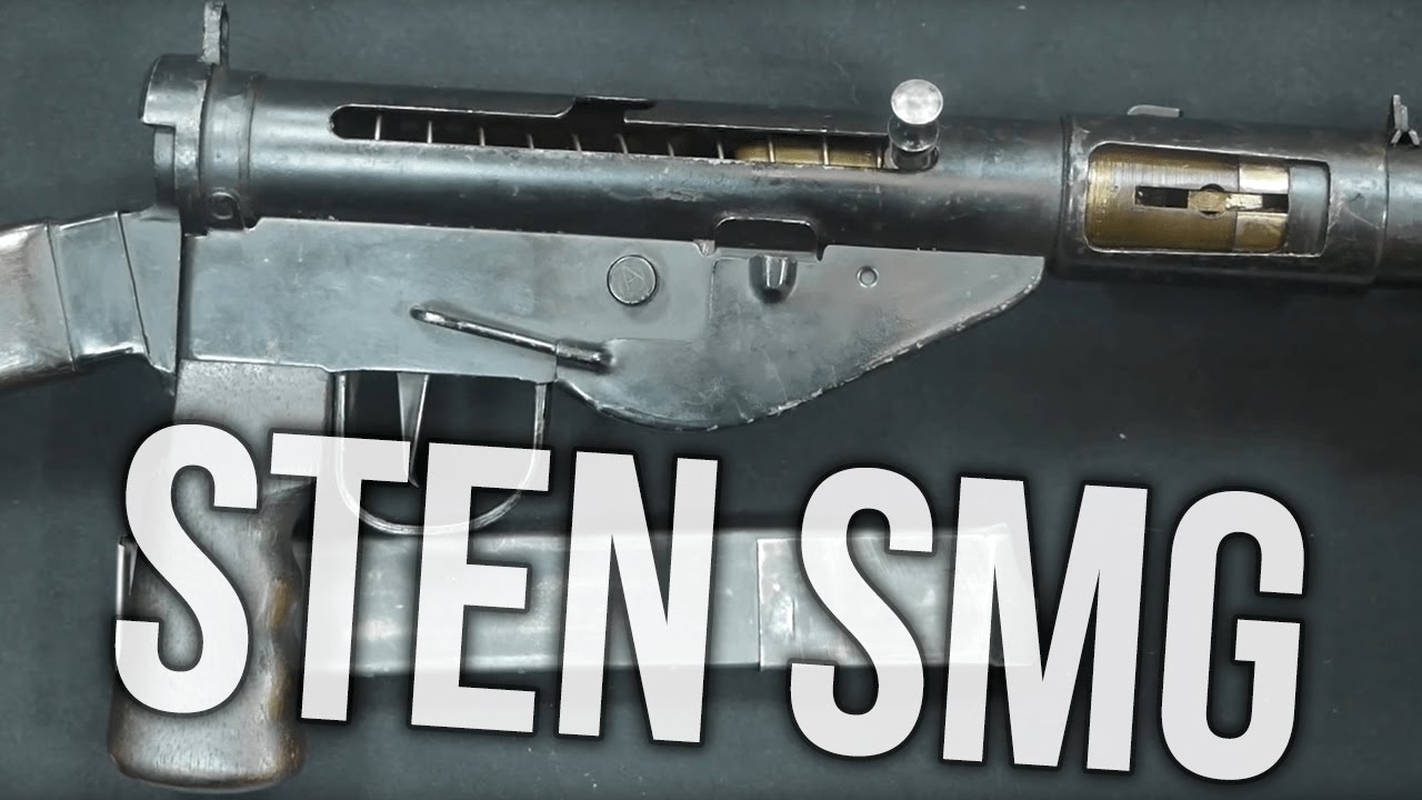 Пистолет-пулемет STEN с глушителем