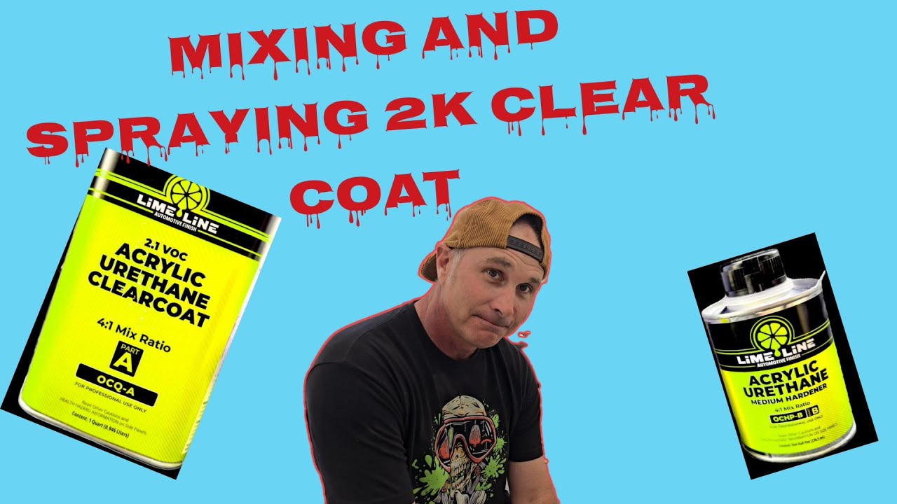 Mixing and spraying 2K clearcoat