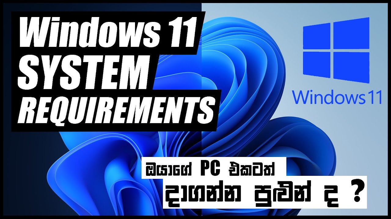 Windows 11 Computer System Requirements Sinhala | Windows 11 System Requirements  | Sinhala