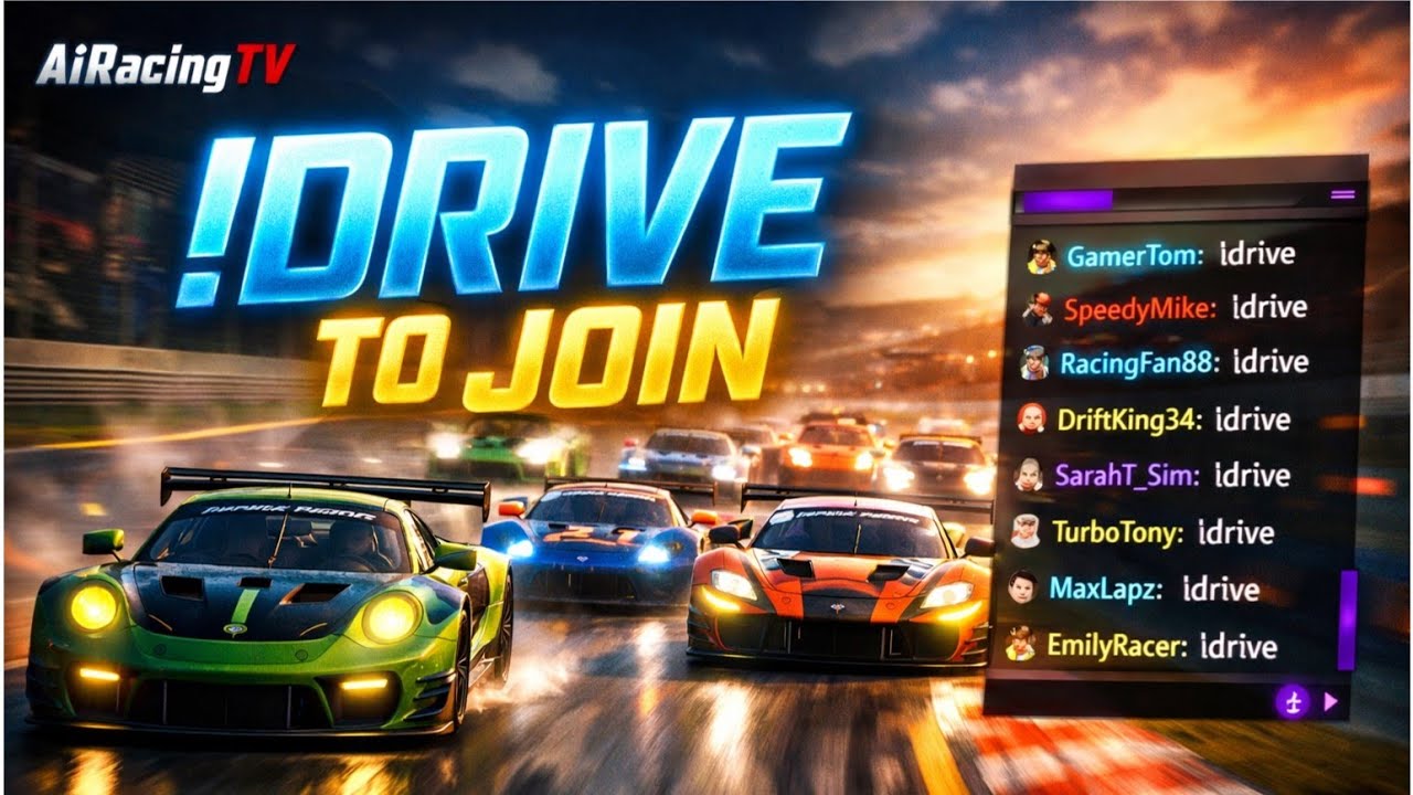 🔴 Grid is CLOSED!!! Check out @AiRacingTVRanked | !commands !help | Next: 2026 Nascar Road