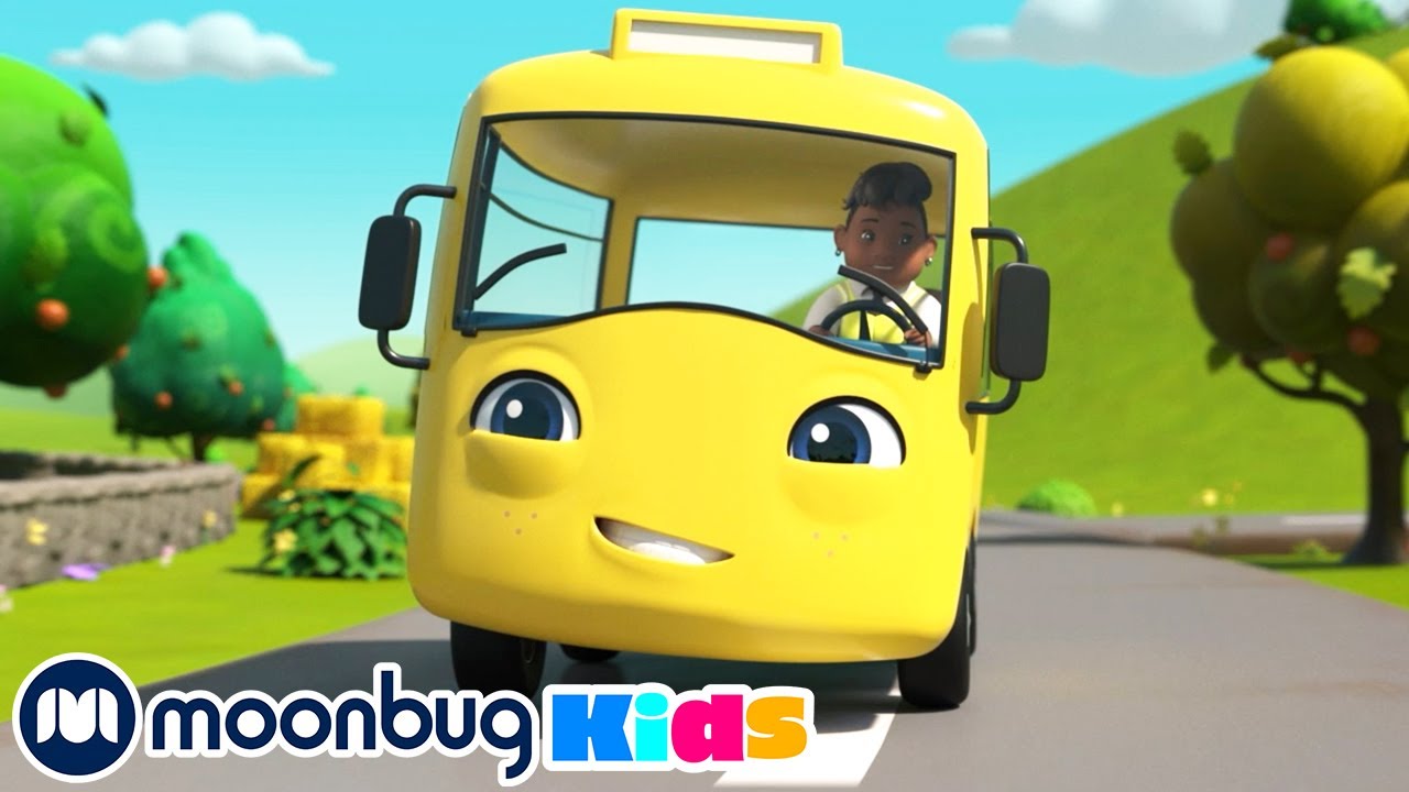 Wheels on the Bus - Lellobee Nursery Rhymes l Cartoons for Kids | Moonbug Literacy