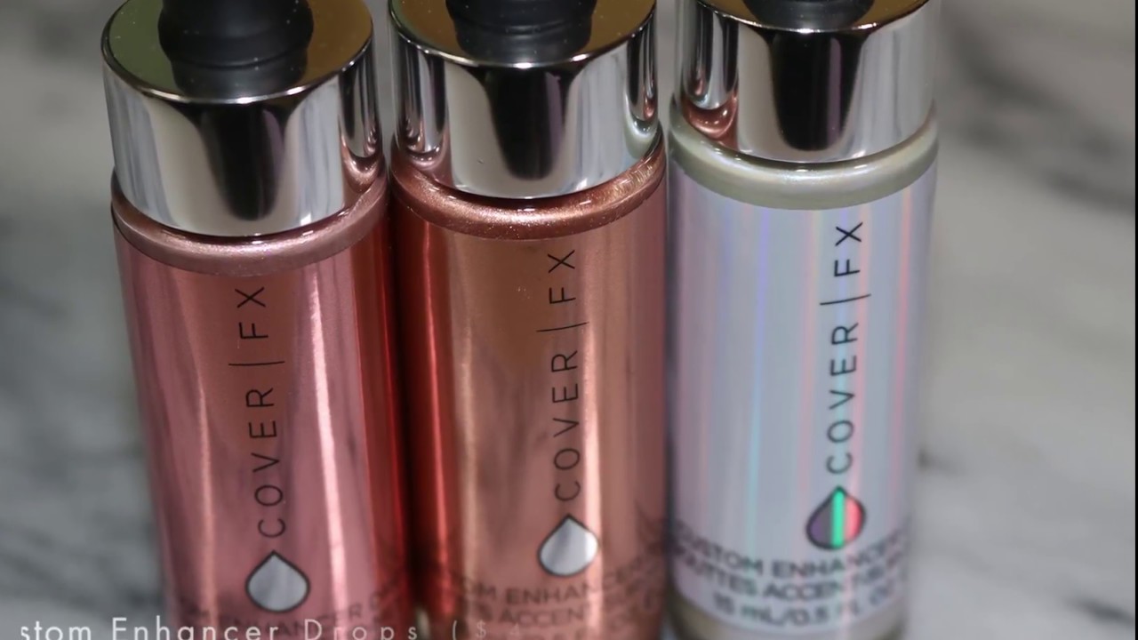 COVER FX Custom Enhancer Drops in Rose, Halo and Blossom &ndash; Review & Swatches