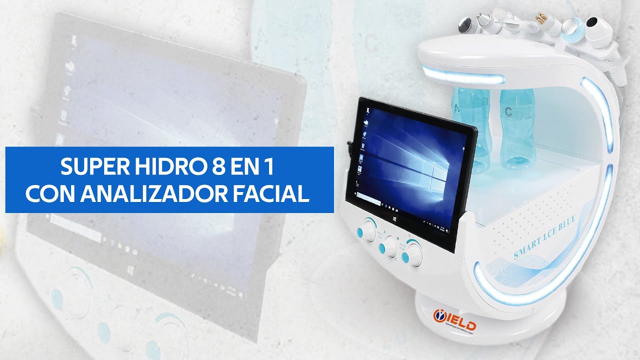 SUPER HIDRO 8 EN 1 CON ANALIZADOR FACIAL