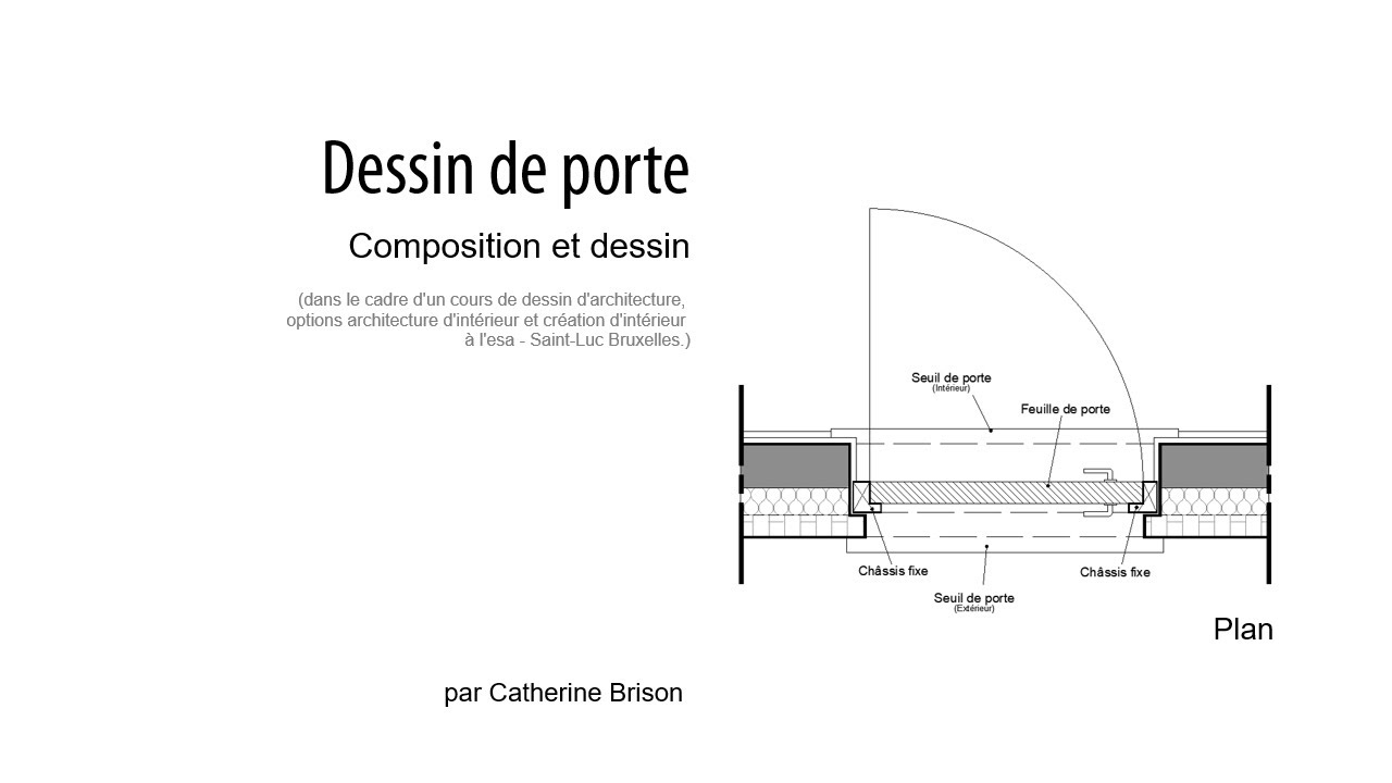 Dessin de porte