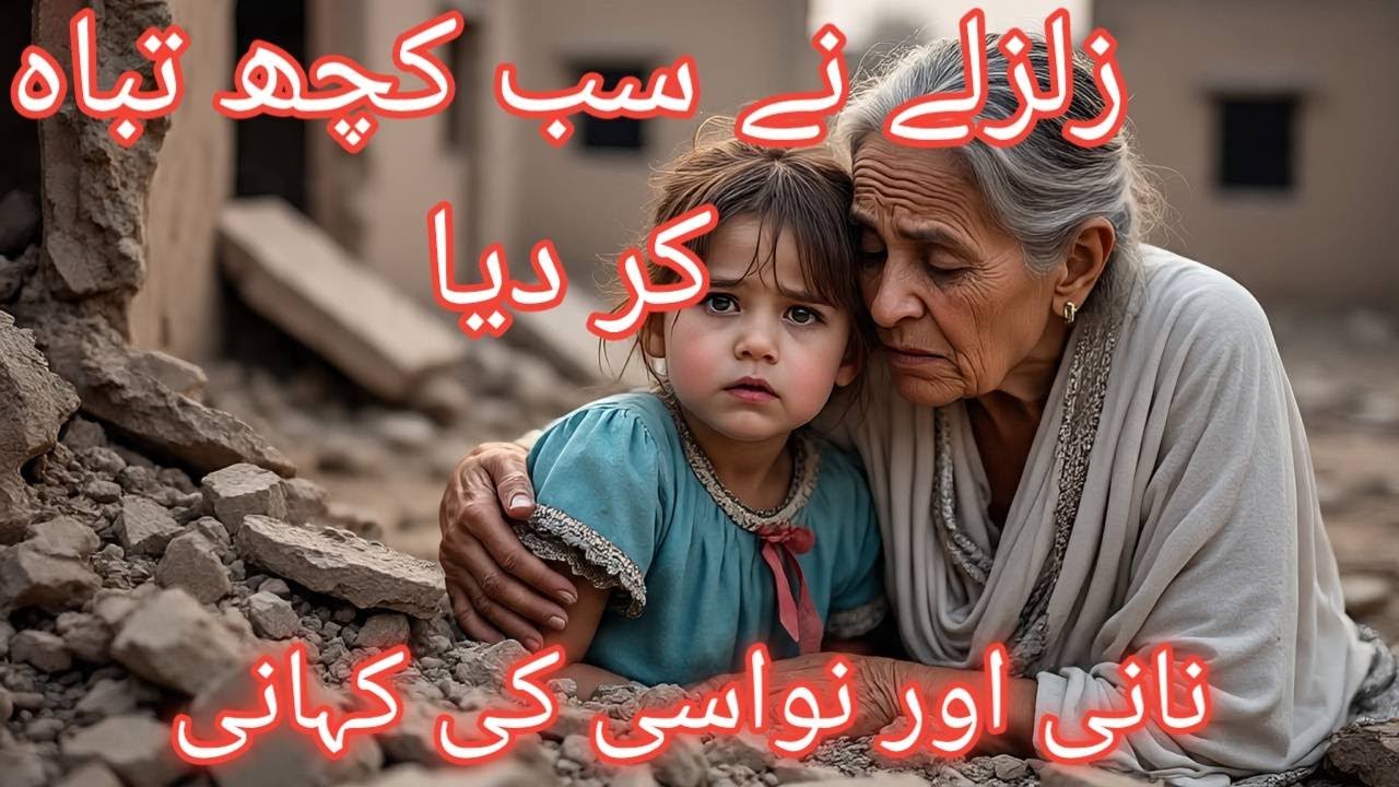 زلزلے نے سب کچھ تباہ کر دیا… مگر ایک کمرہ سلامت رہا! نانی اور نواسی کی کہانی.storytime# earthquake