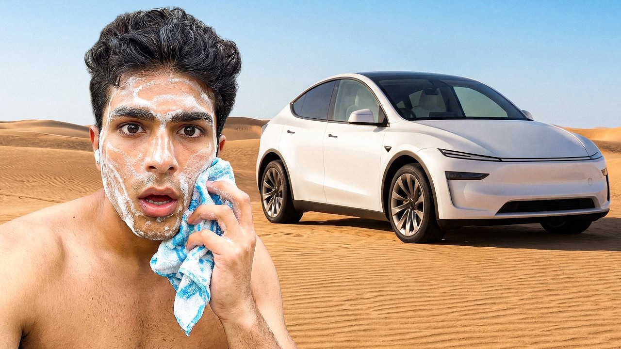 I LIVED In a TESLA For 24 HOURS