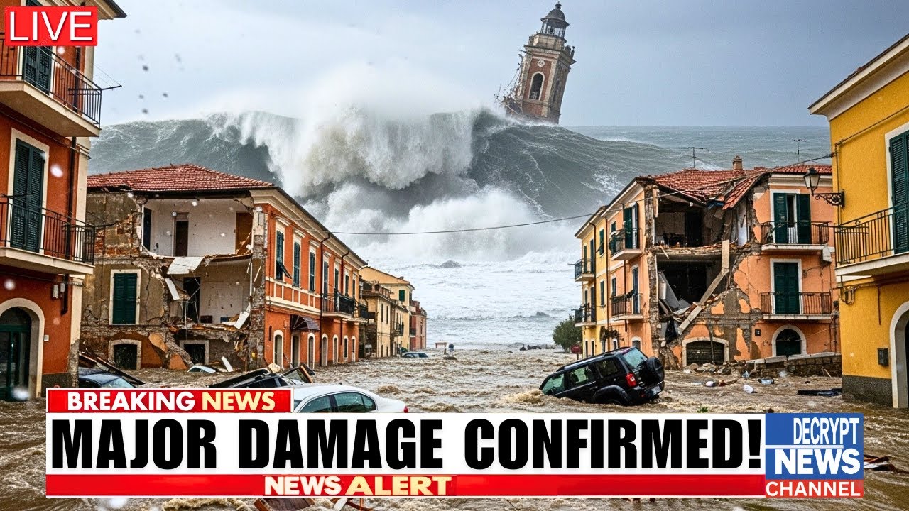RAW POWER: Cyclone Harry Slams Sicily as 19-Foot Waves Wreck the Coast