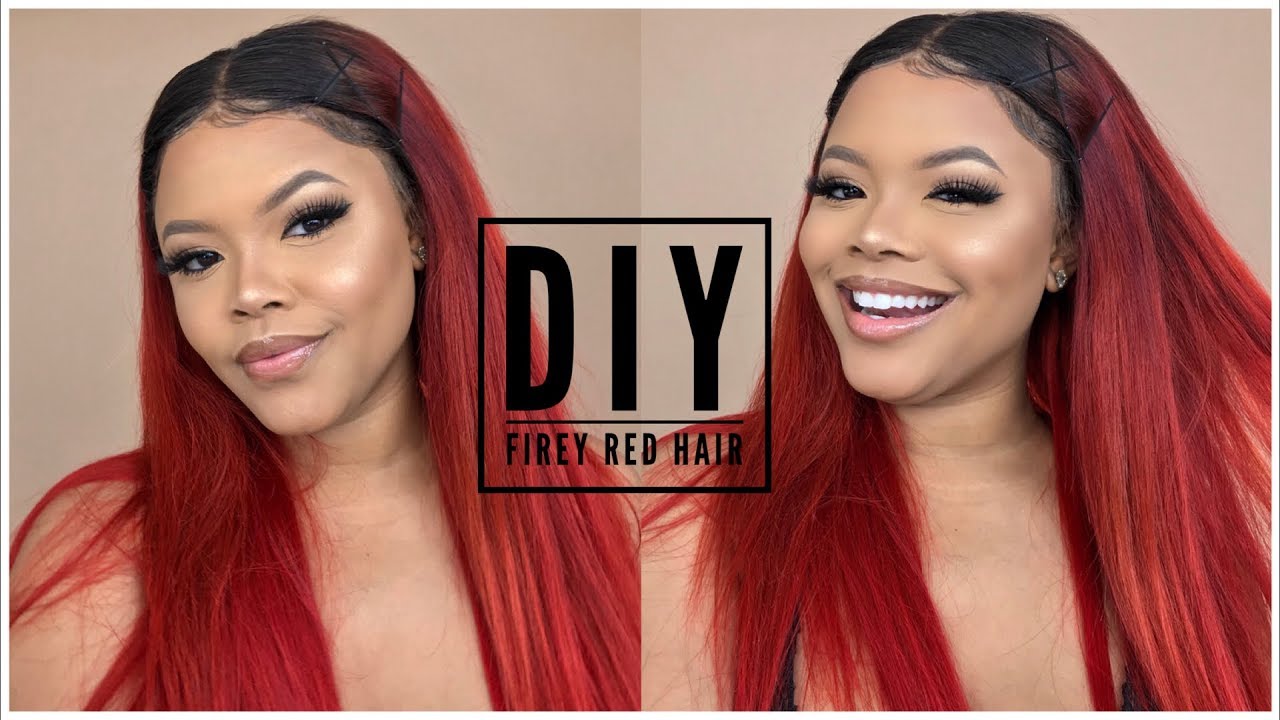 Easiest Way To Dye Hair Vibrant Red Ft Kiss Tintation
