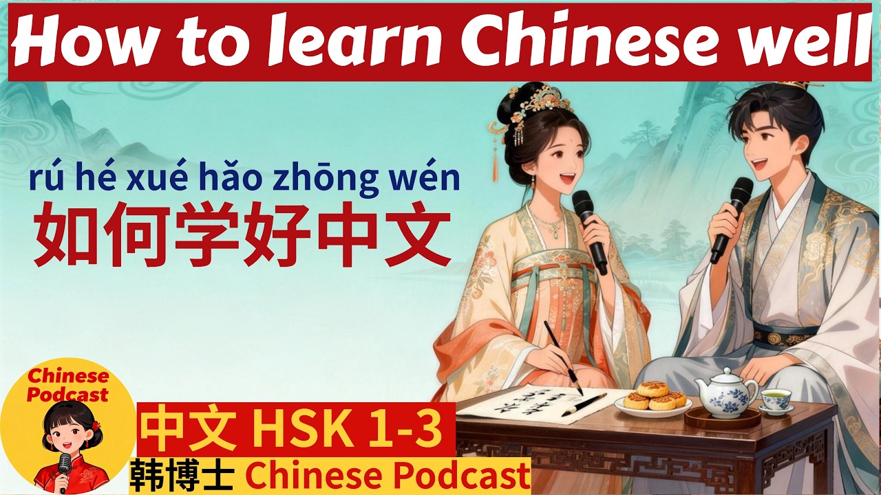 HSK1-3|How to learn Chinese well|如何学好中文|learn Chinese podcast|Chinese listening practice|中文聊天|中文学习技巧