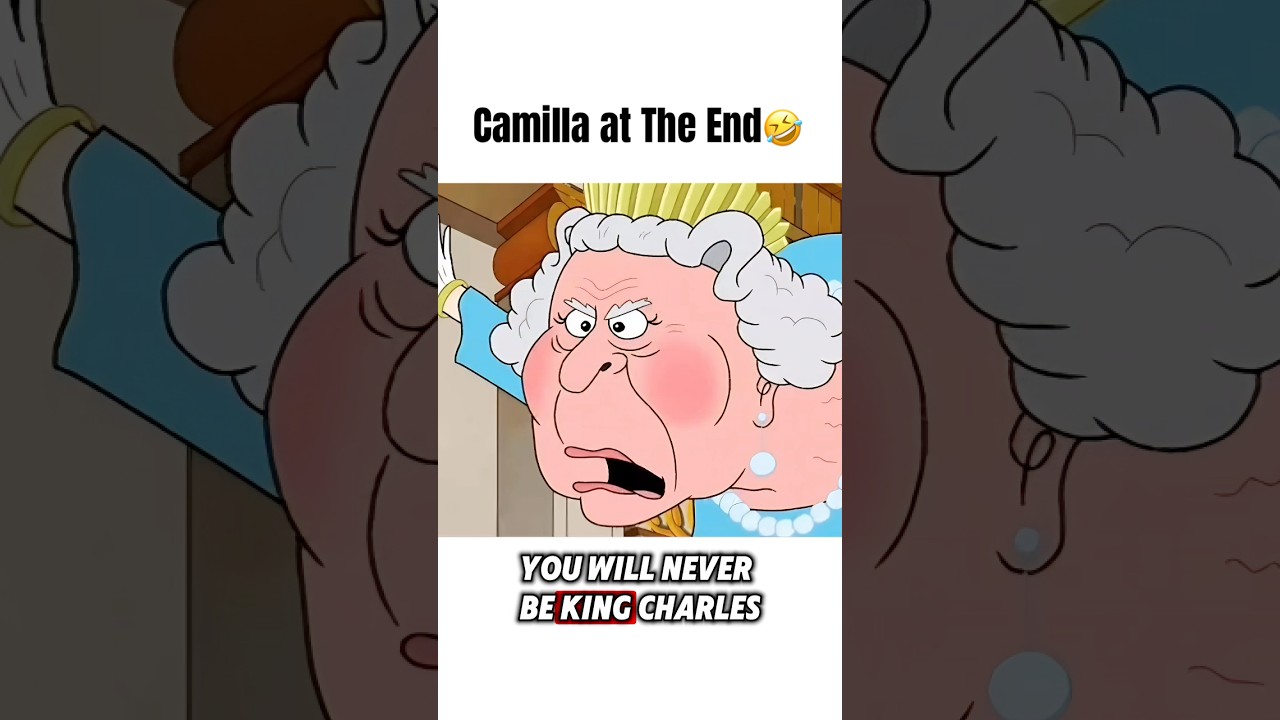 The Queen SCREAMS at Camilla🤣 #theprince #animation #satirecomedy
