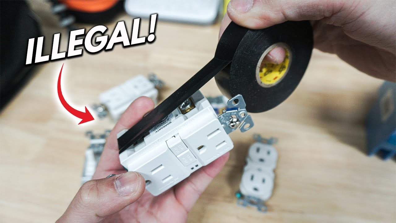 Is It ILLEGAL To Wrap Outlets And Switches With Electrical Tape?! The DIY Great Debate! How To