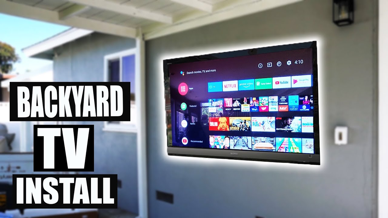 Installing TV in Backyard/ Patio by Pro