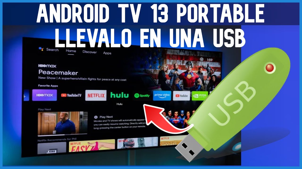 📺😎 Convierte una USB en un Android TV 13✅ Ultima Version y mas Estable