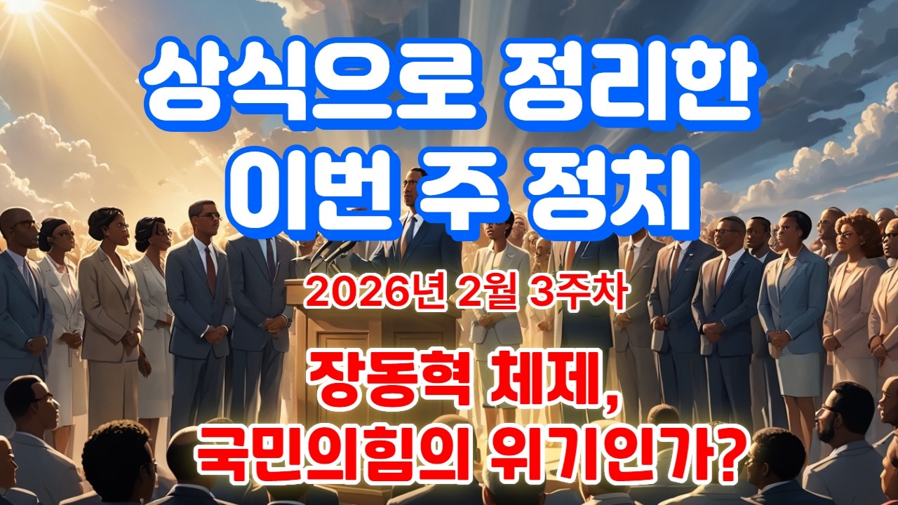 국민의힘 장동혁, 고립 자초했나? - 상식으로 정리한 이번 주 정치(2026년 2월 3주차)