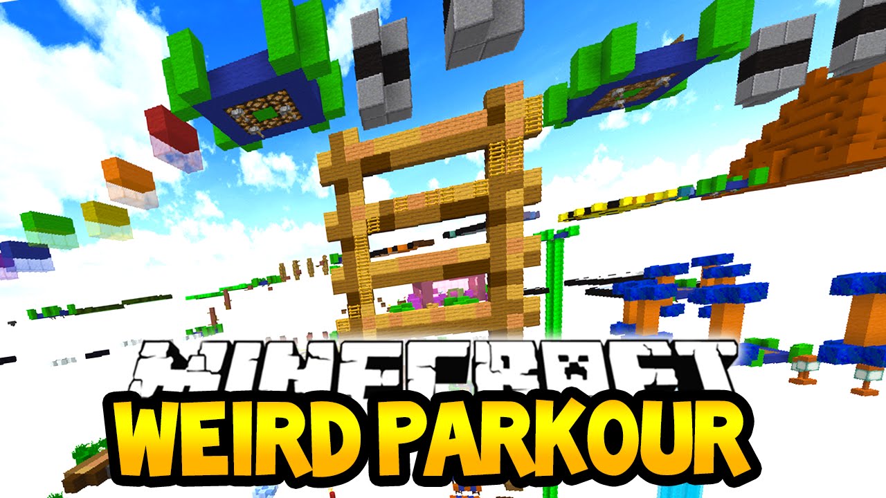 Minecraft WEIRD PARKOUR! (New Jumps & Weird Parkour!) w/Lachlan & PrestonPlayz