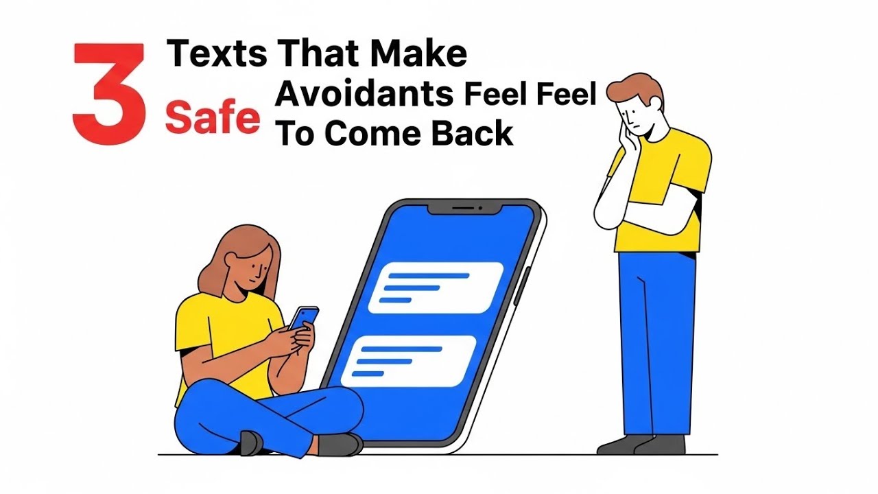3 TEXTS THAT MAKE AVOIDANTS FEEL SAFE TO COME BACK | PSYCHOLOGY OF RECONNECTION