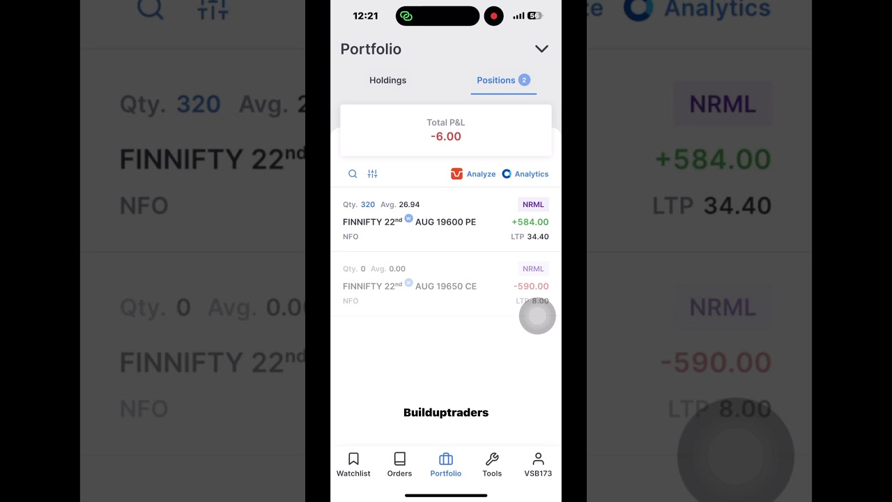 Live trading in finnifty | breakeven | option trading | live market | #optiontrading #trading