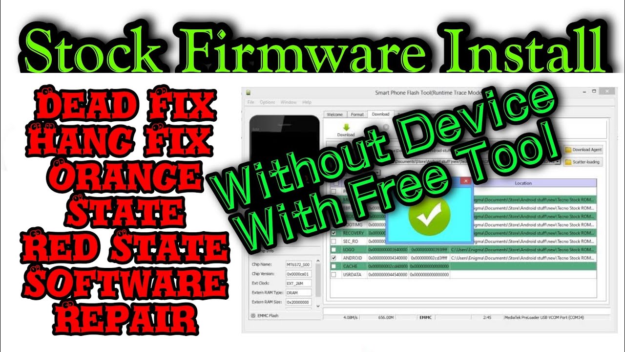 How To Full Flash Vivo Y85 PD1803F Dead Boot Fix Hang on Logo Lock Remove With SP Flash Tool