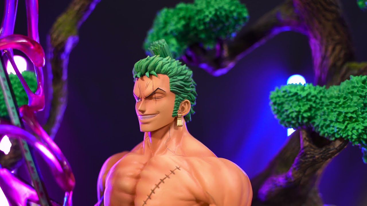 Unboxing mô hình Resin Roronoa Zoro Wano Country 1/6 - LC Studio | Dragonball Shop