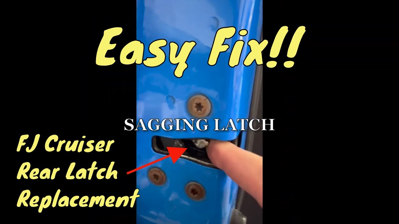 FJ Cruiser Rear Door Latch Easy Replacement!!
