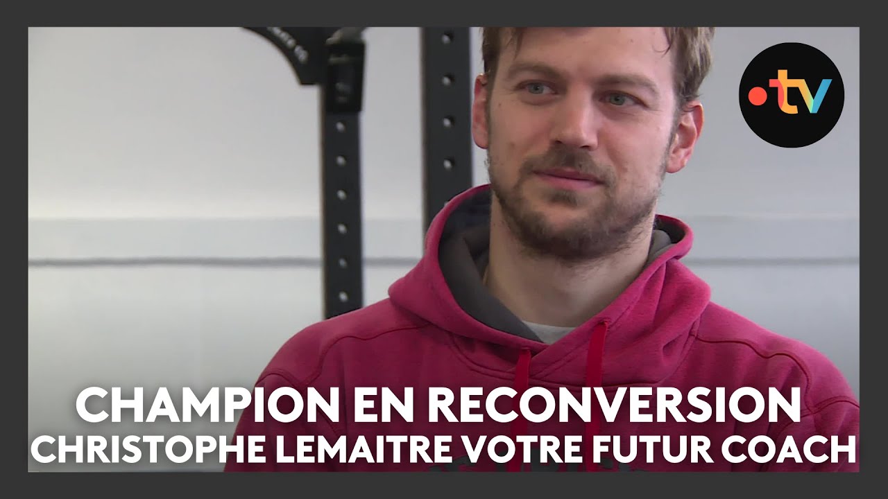 Christophe Lemaitre, ancien champion d'Europe du 100 m, en reconversion au CREPS de Nancy