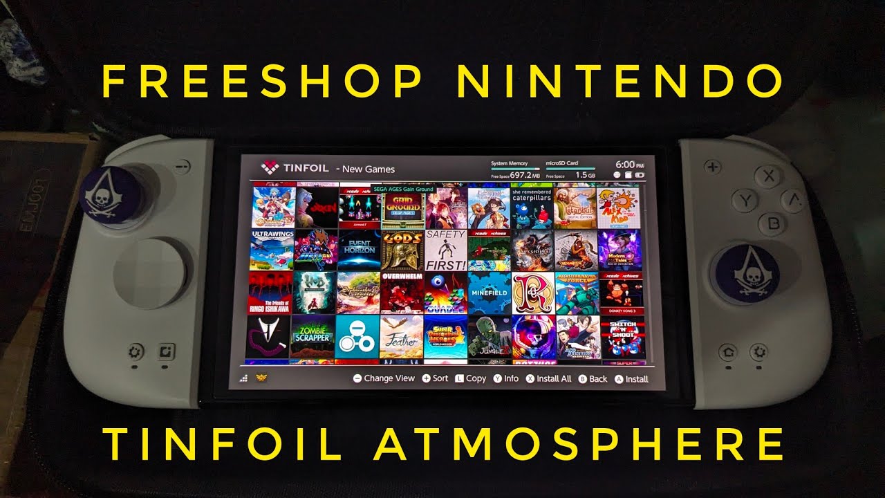 freeshop Nintendo x Atmosphere - thay thế Liberashop bị lỗi - host tinfoil GHOSTshop