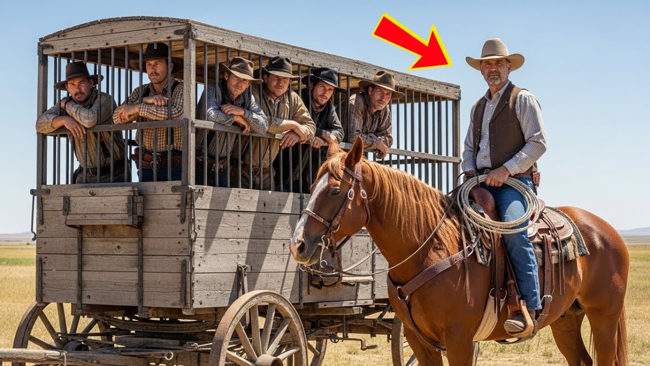 Ein Pferd führte einen Cowboy zu einem Gefängniswagen in der Wüste – was darin war, glaubte niemand