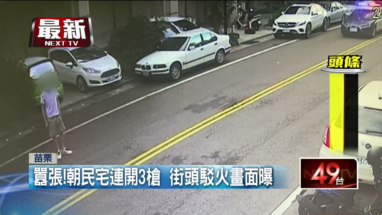 苗栗民宅爆槍擊！ 6惡煞當街行兇「畫面曝」