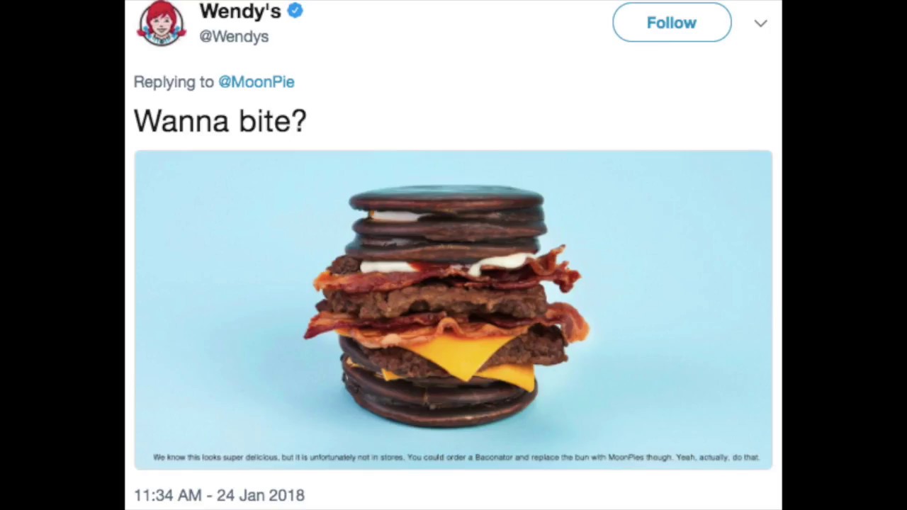 MoonPie & Wendy's Love Story on Twitter