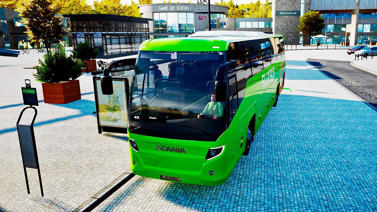 REAL LIFE Graphics ! ! ! Fernbus Simulator - Scania Touring ! ! ! Geneva → Dijon ! ! !