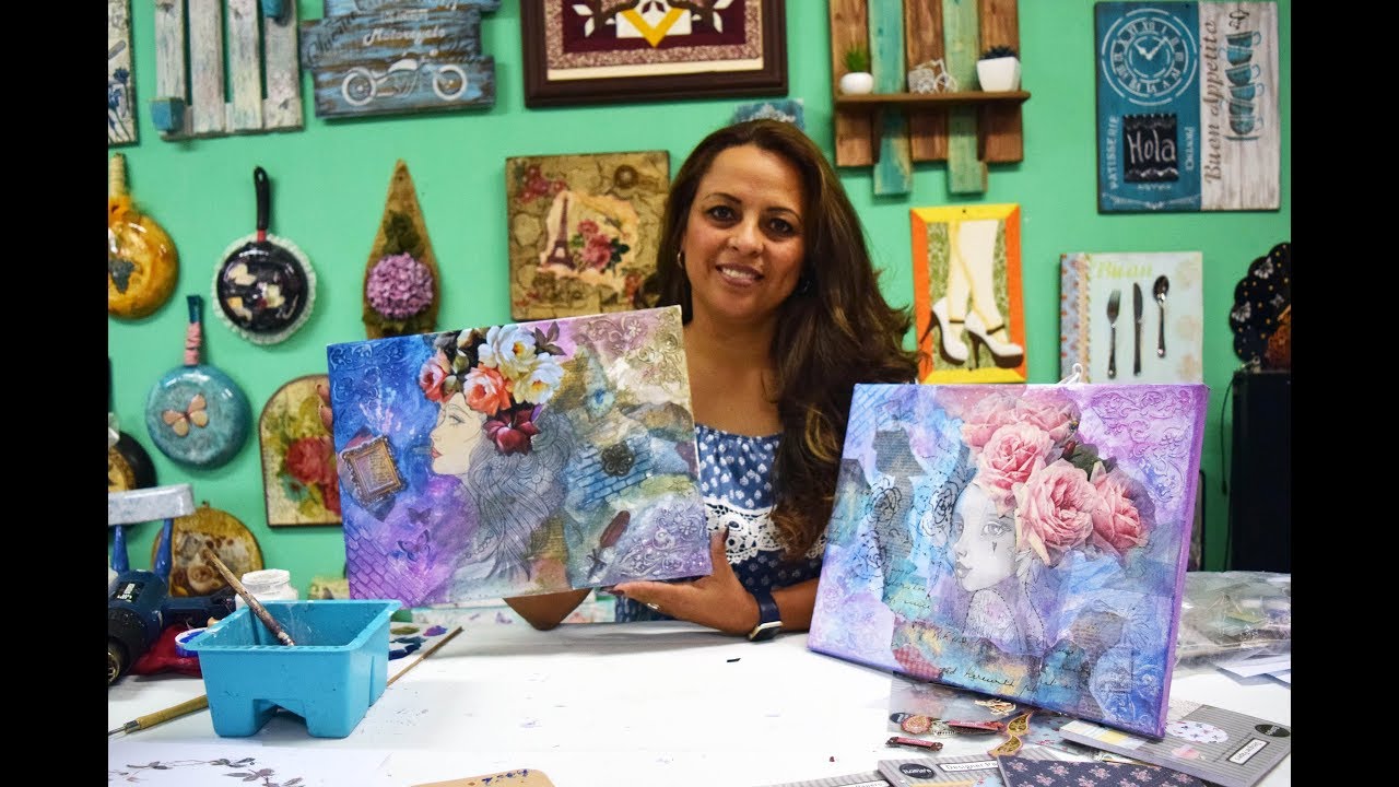 Mix Media: Decoupage, Transfer, Starcido, Stencil con Textura y mas