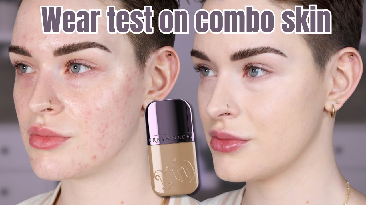 ТЕСТ + ОБЗОР тонального крема URBAN DECAY FACE BOND FOUNDATION на стойкость | Для комбинированной и склонной к акне кожи
