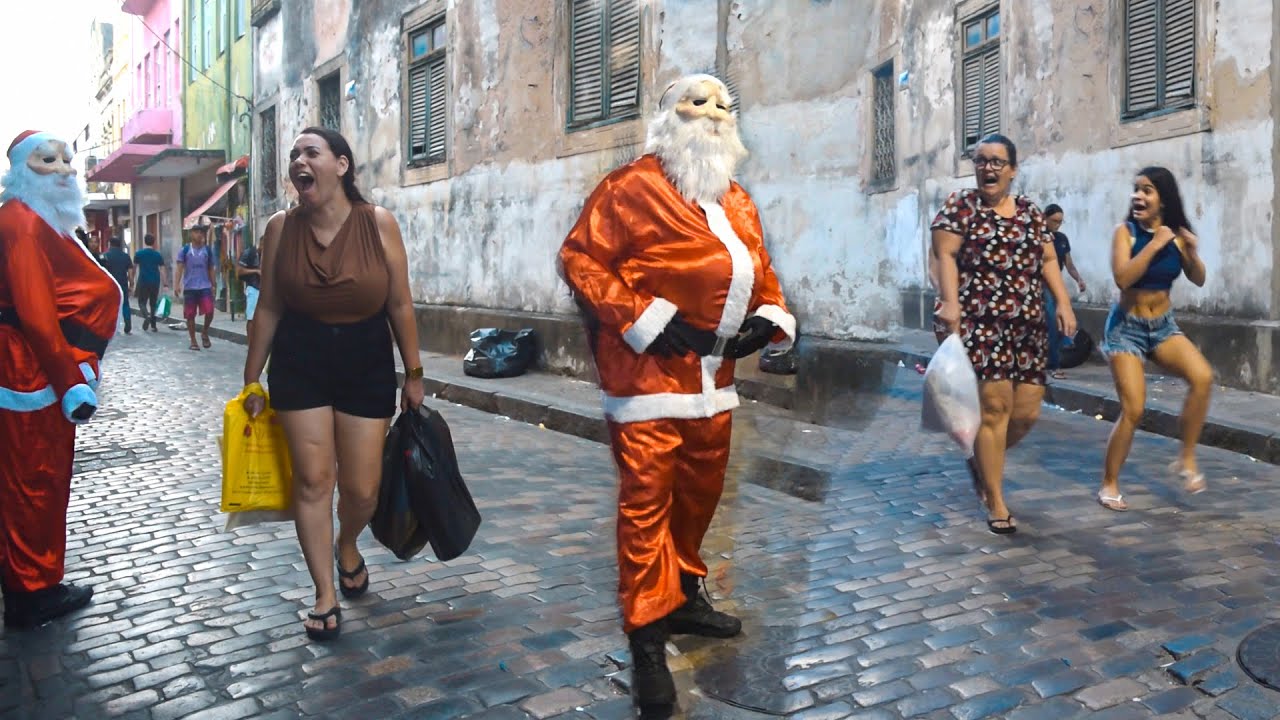 PEGADINHA PAPAI NOEL - Santa Claus Prank