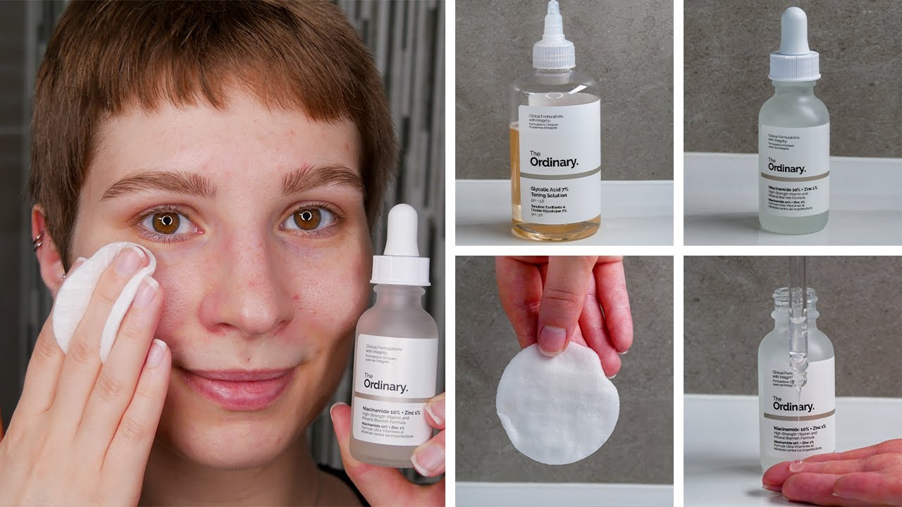 How to use The Ordinary Glycolic Acid 7% Toning Solution and Niacinamide 10% + Zinc 1%