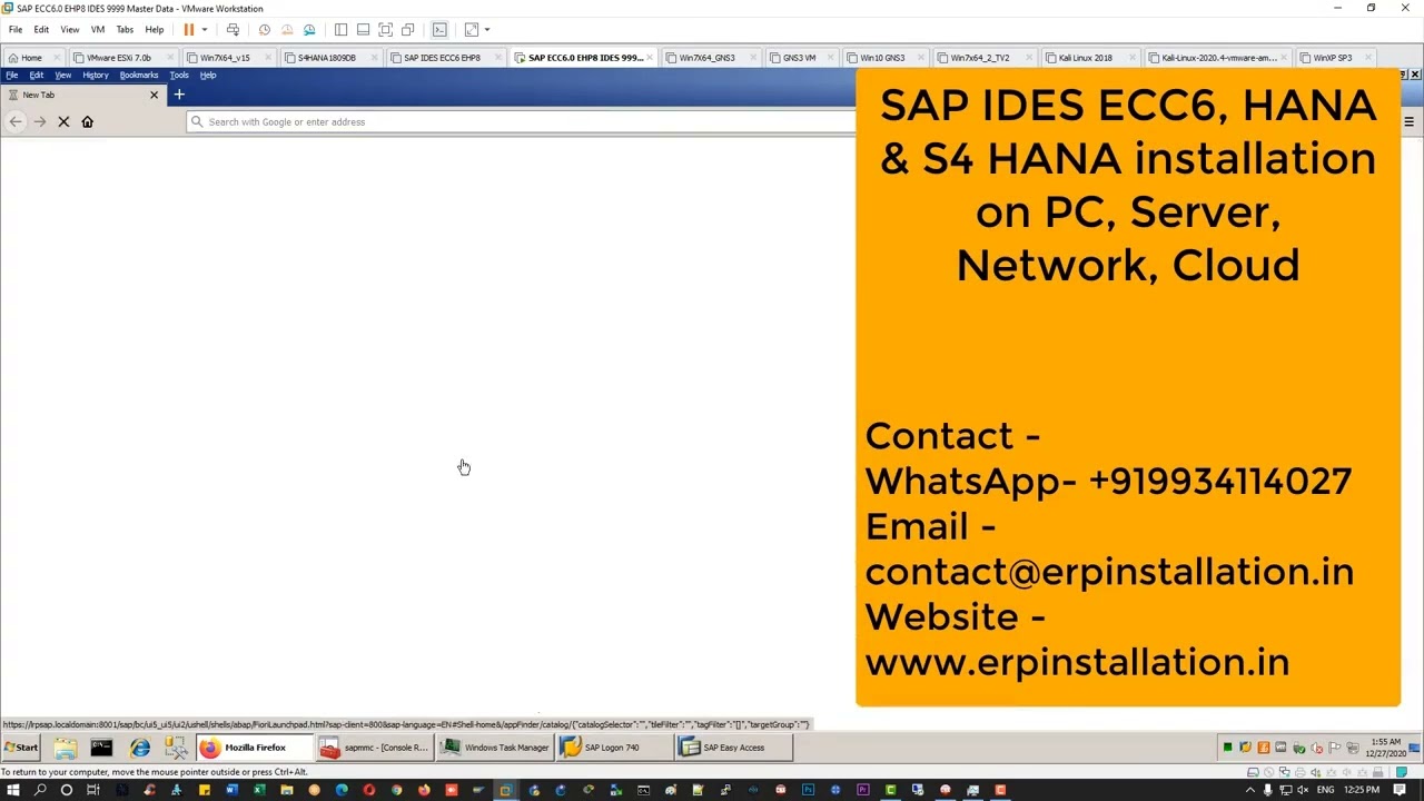 Download & INSTALL SAP IDES ECC6 EHP8 & S4 HANA 1809 & 1909 WITH LIFETIME VALIDITY & FIORI