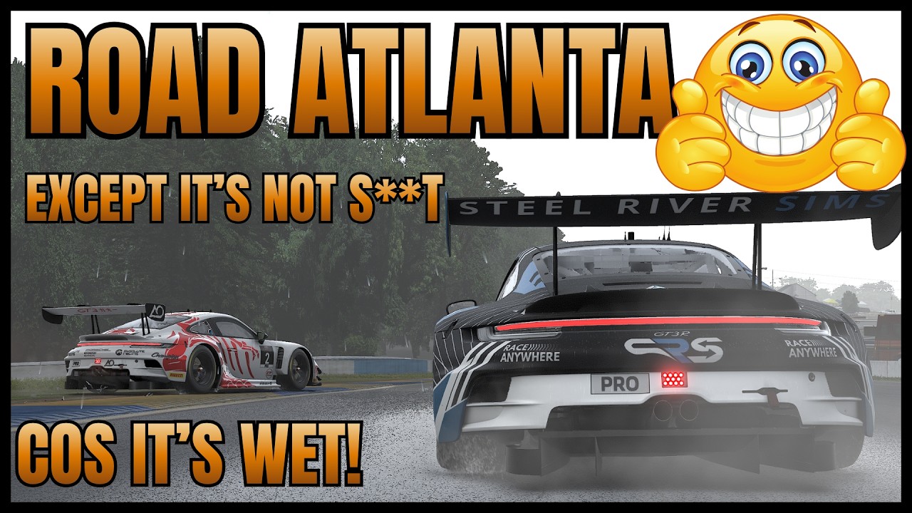 Road Atlanta... НО теперь здесь реально можно погонять | Мастер дождя