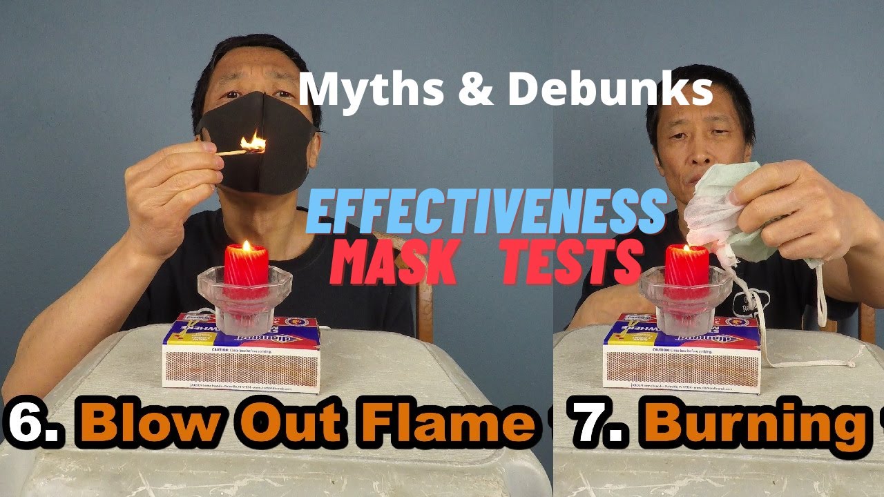 Myths & Debunks: 7 Face Mask Effectiveness Tests at Home