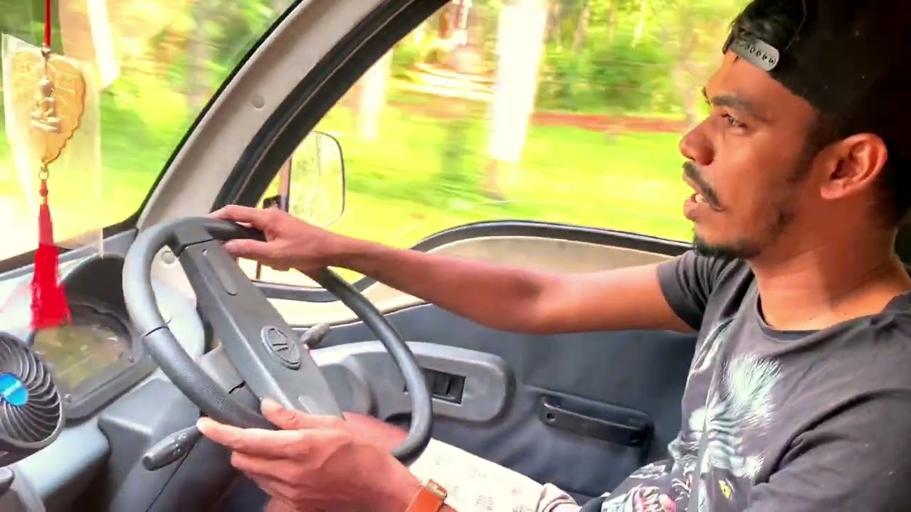 my best frend is driving a dimo batta truck for the fist time vlogs යාලුවාගෙ Driving 🫢