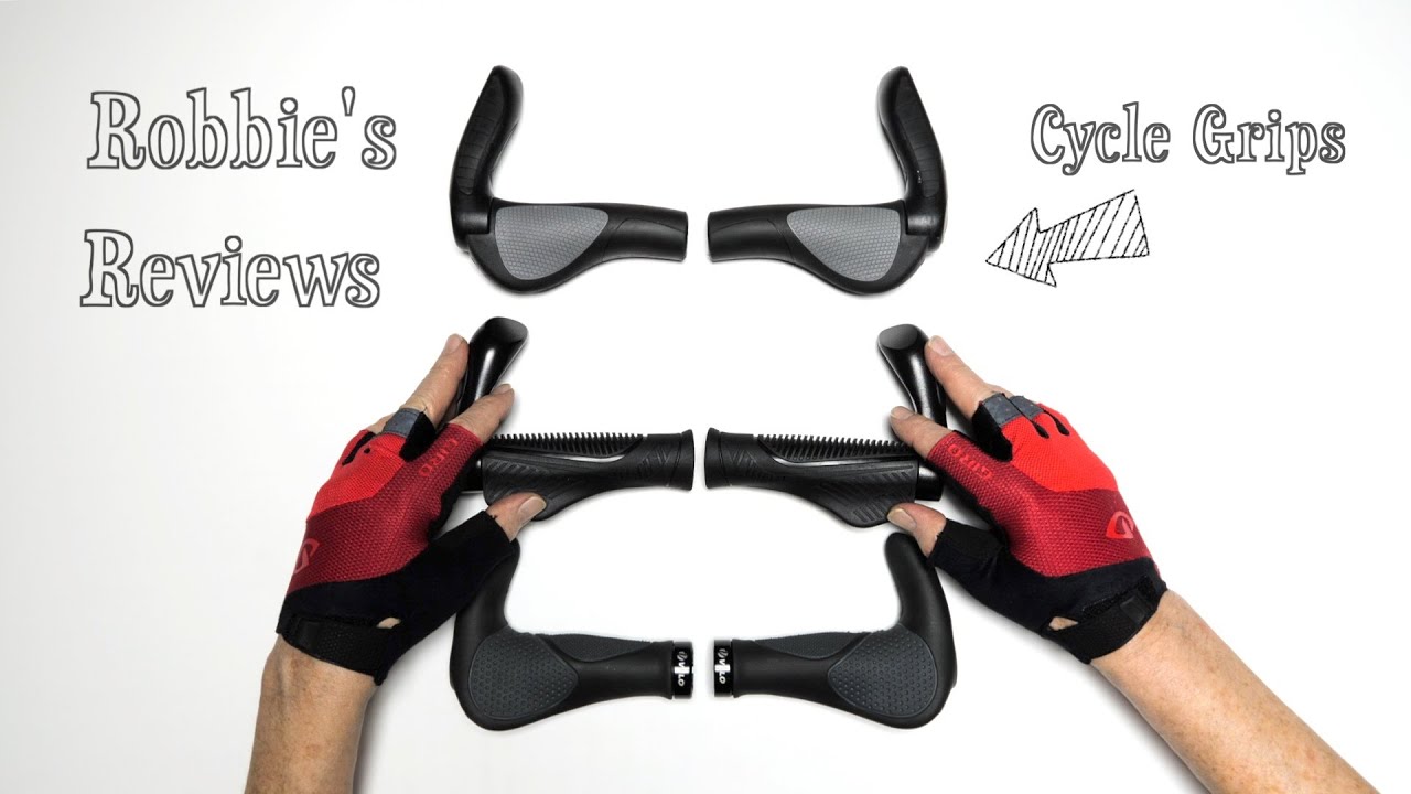 Cycling Grips with Ends Compare Ergon GP4-L versus Hafney HF-652 versus VELO  VLG-1185AD