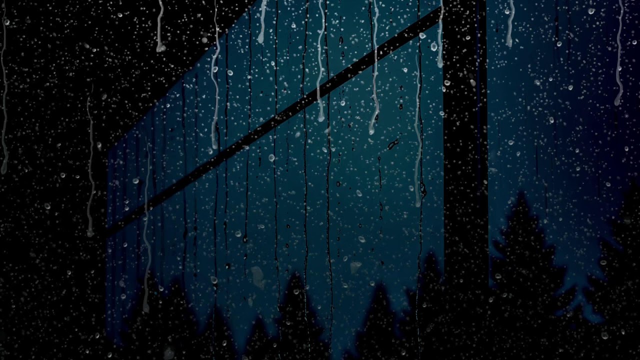 Peaceful Rainstorm with Gentle Thunder BLACK SCREEN | Sleep Relaxation Dark Screen Audio