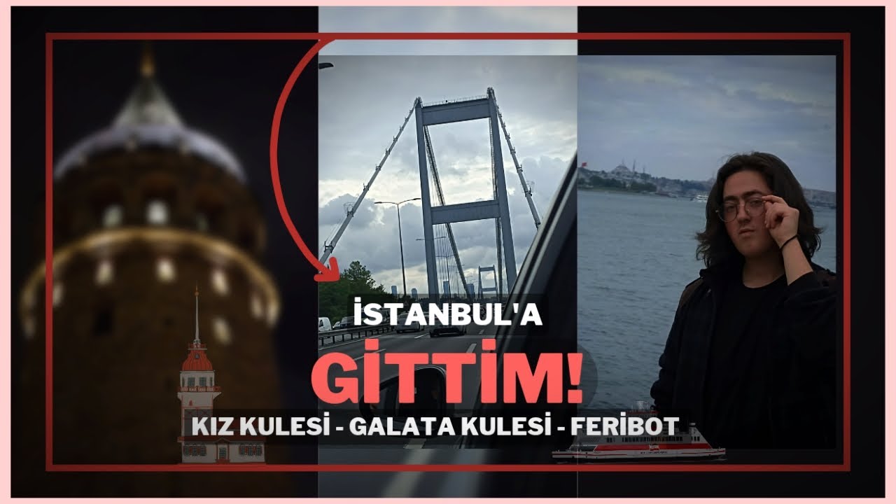 İstanbul'a Gittim! Galata ve Kız Kulesini gördüm! Resmen her yer dizi sahnesi gibiydi😍 Yeni Vlog ✅