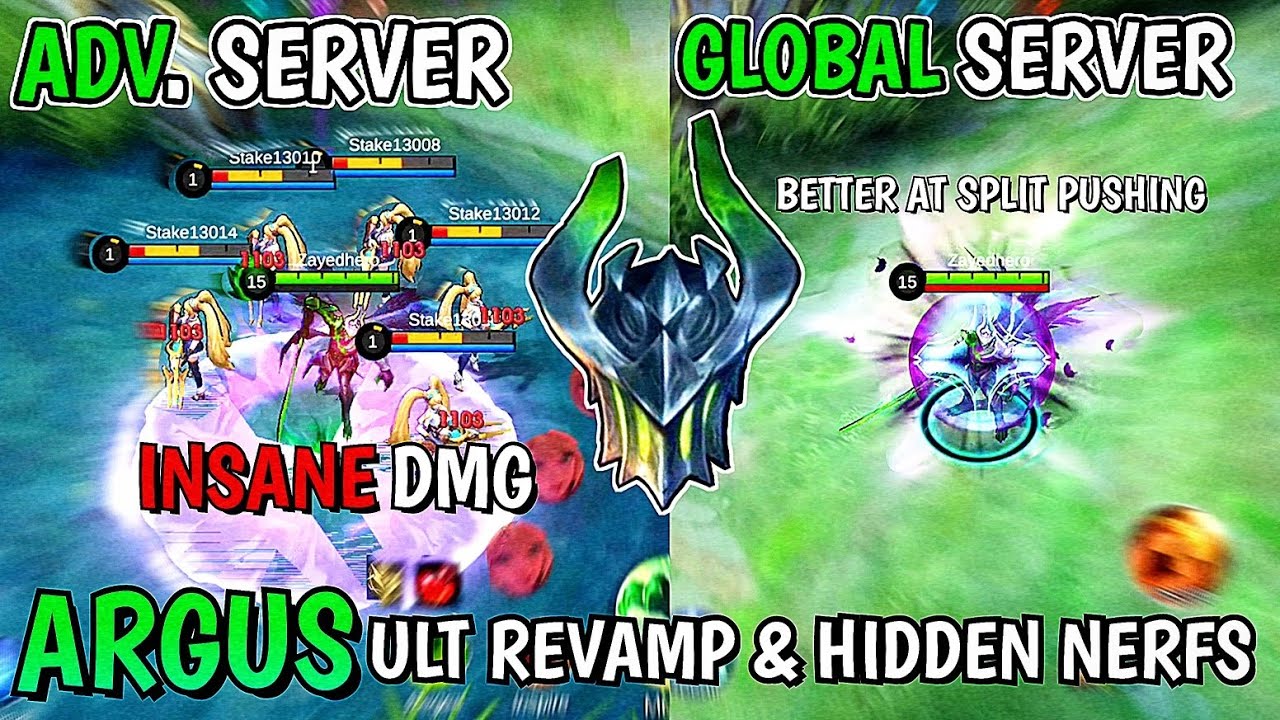 Argus Gets MASSIVE Ult Revamp & HIDDEN Nerfs ~ Mobile Legends | Advance Server Comparison & Gameplay